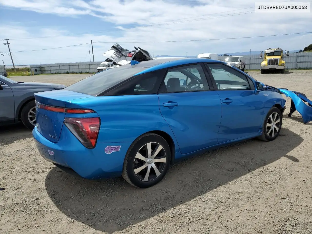 2018 Toyota Mirai VIN: JTDBVRBD7JA005058 Lot: 52334935
