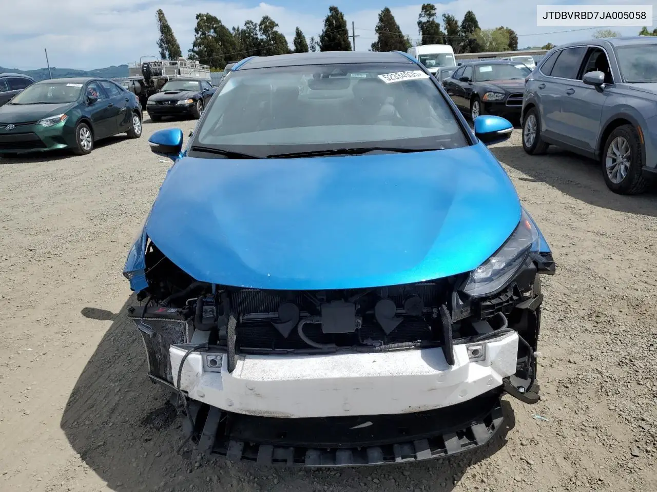 2018 Toyota Mirai VIN: JTDBVRBD7JA005058 Lot: 52334935