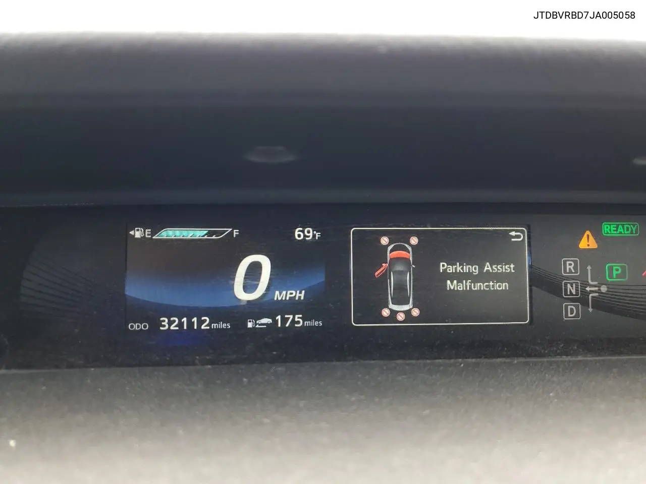 2018 Toyota Mirai VIN: JTDBVRBD7JA005058 Lot: 52334935