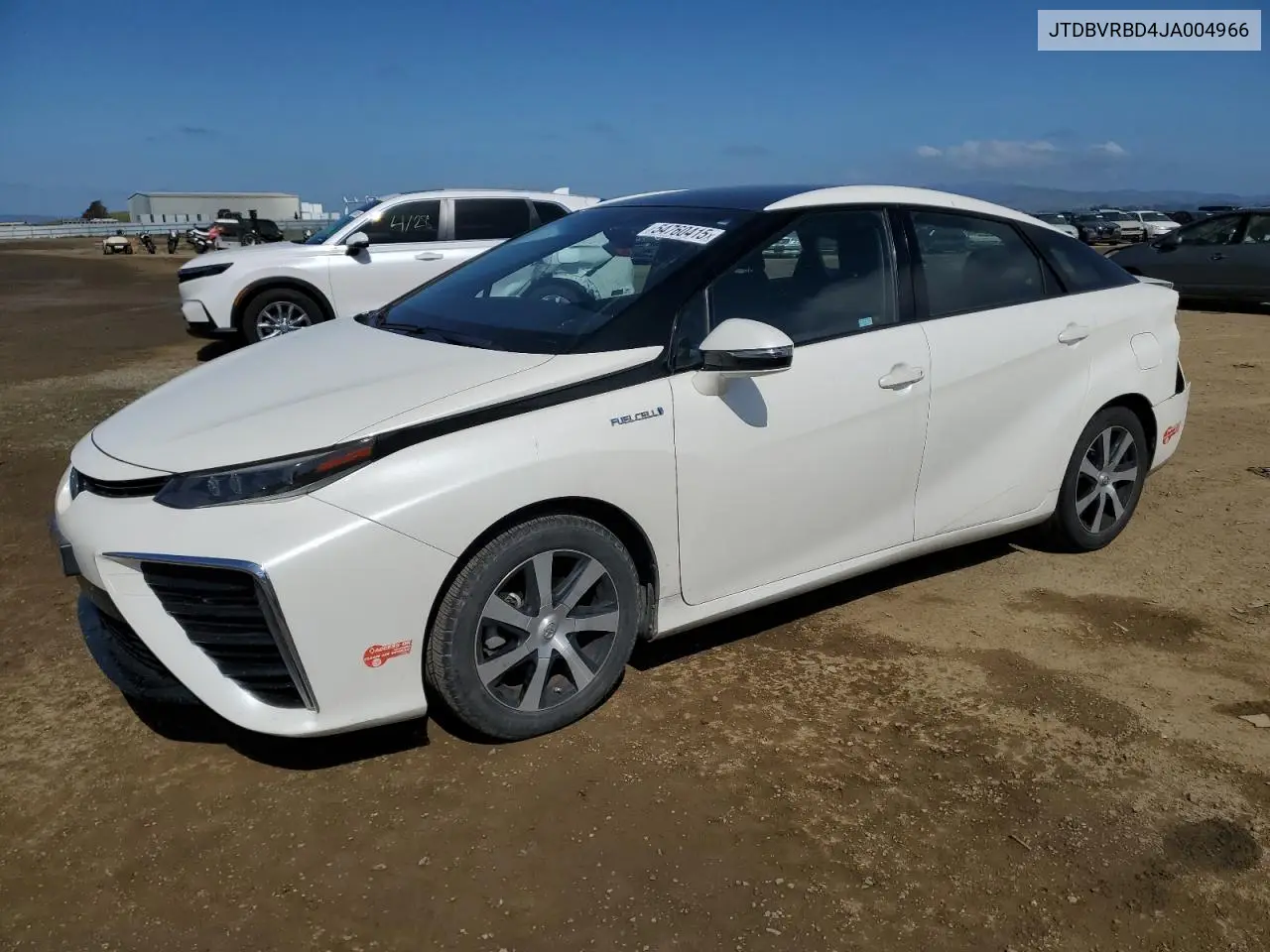 2018 Toyota Mirai VIN: JTDBVRBD4JA004966 Lot: 54760415