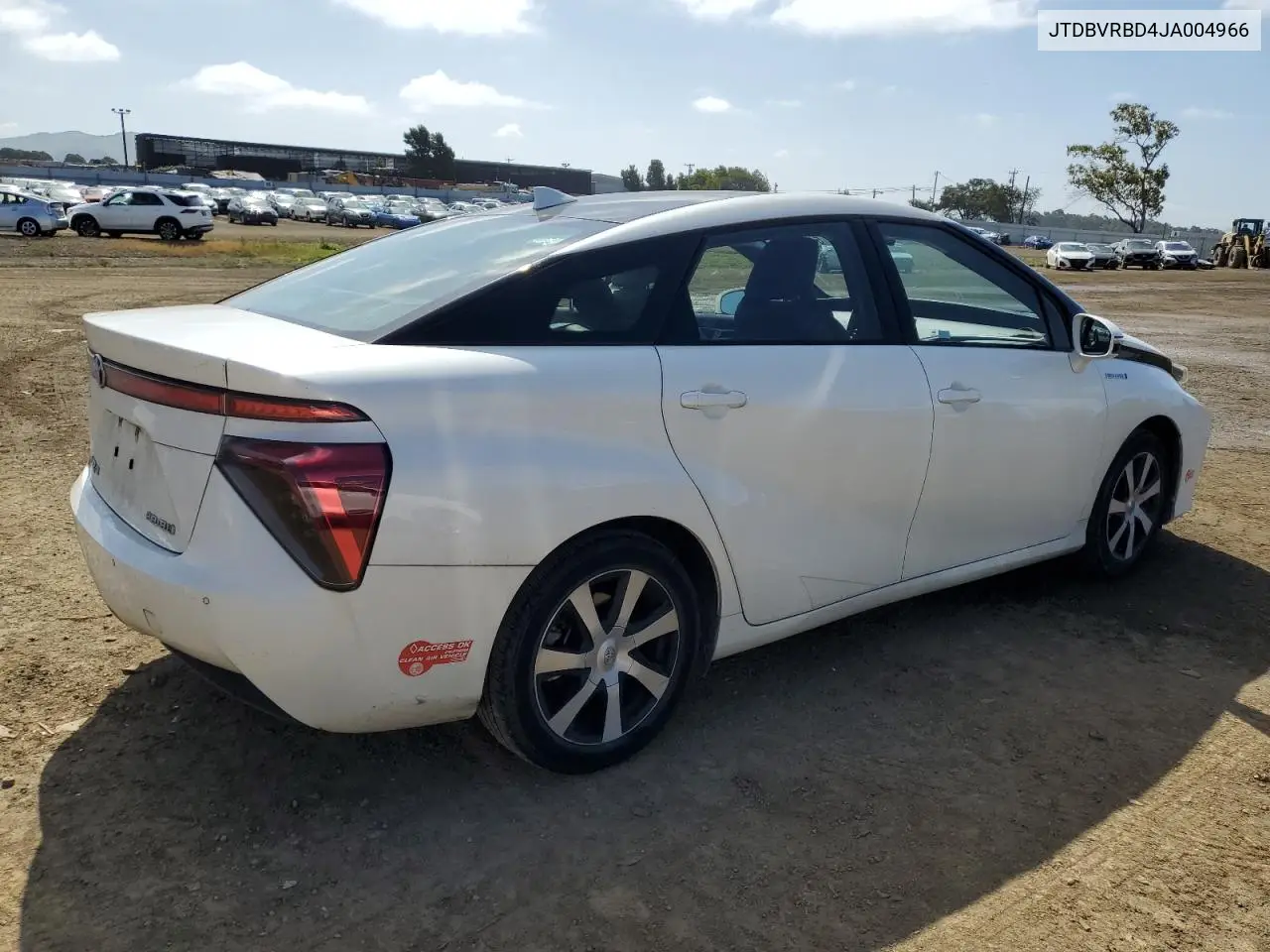 2018 Toyota Mirai VIN: JTDBVRBD4JA004966 Lot: 54760415