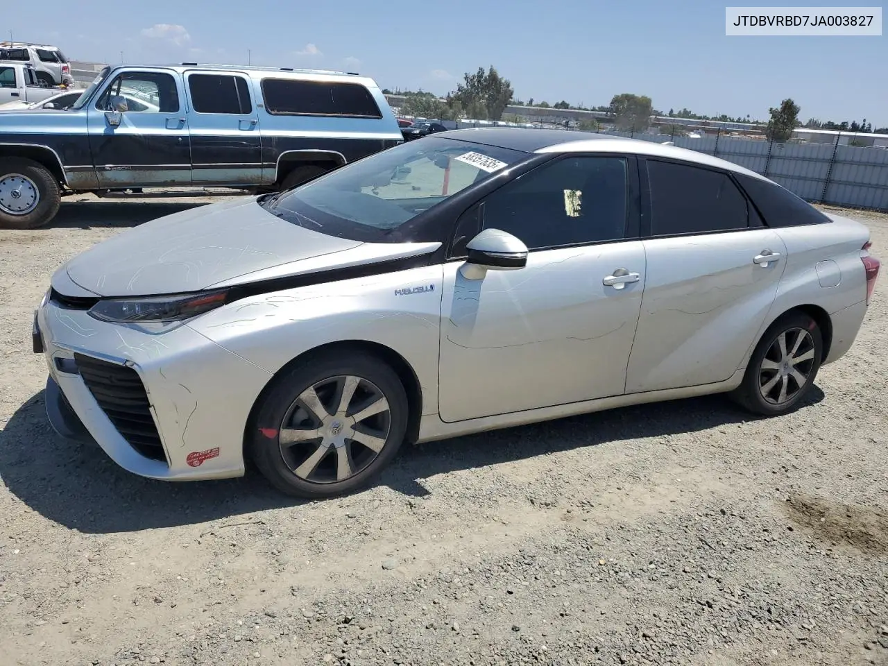 2018 Toyota Mirai VIN: JTDBVRBD7JA003827 Lot: 58357635