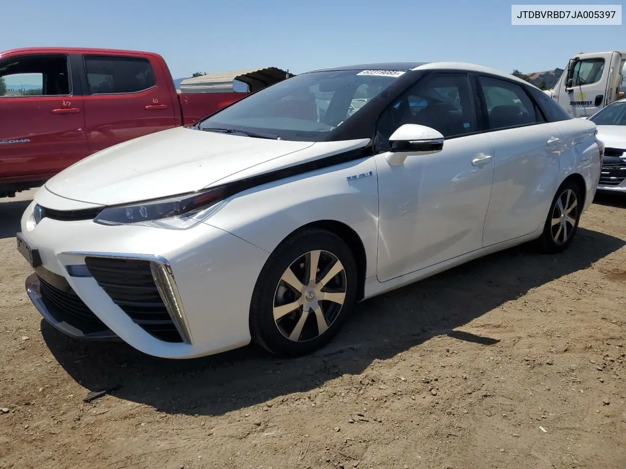 2018 Toyota Mirai VIN: JTDBVRBD7JA005397 Lot: 62319085