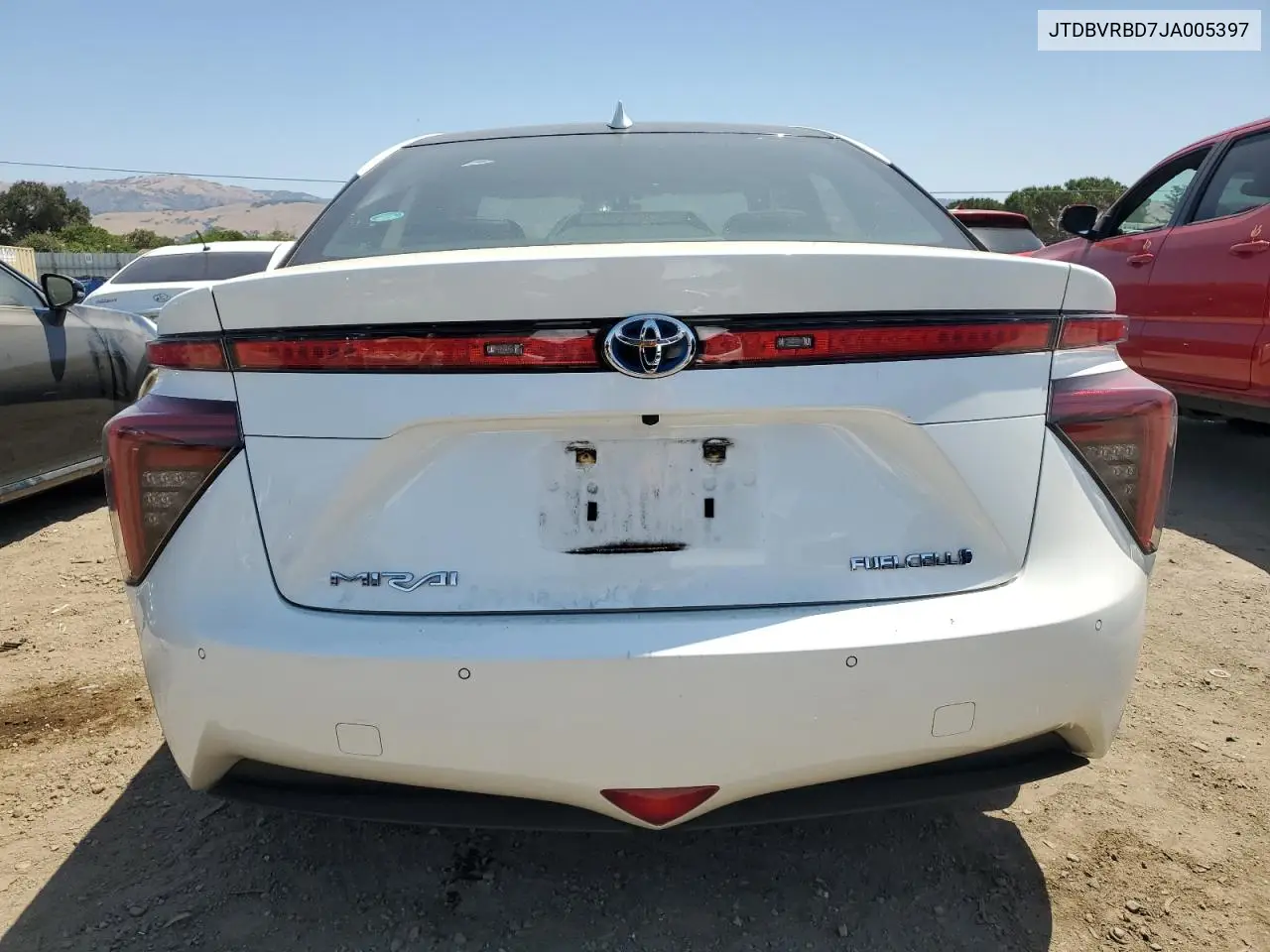2018 Toyota Mirai VIN: JTDBVRBD7JA005397 Lot: 62319085