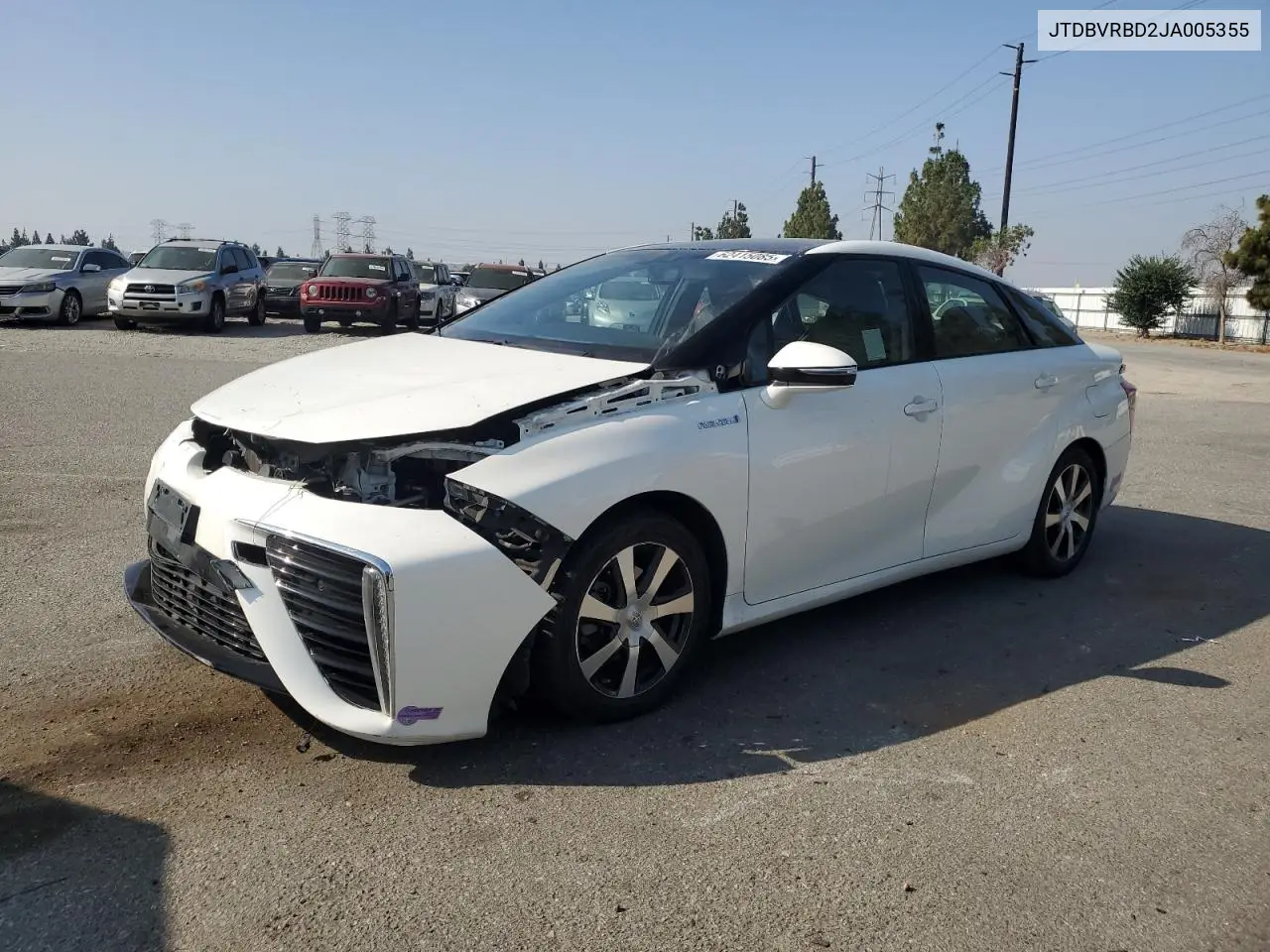2018 Toyota Mirai VIN: JTDBVRBD2JA005355 Lot: 62415085