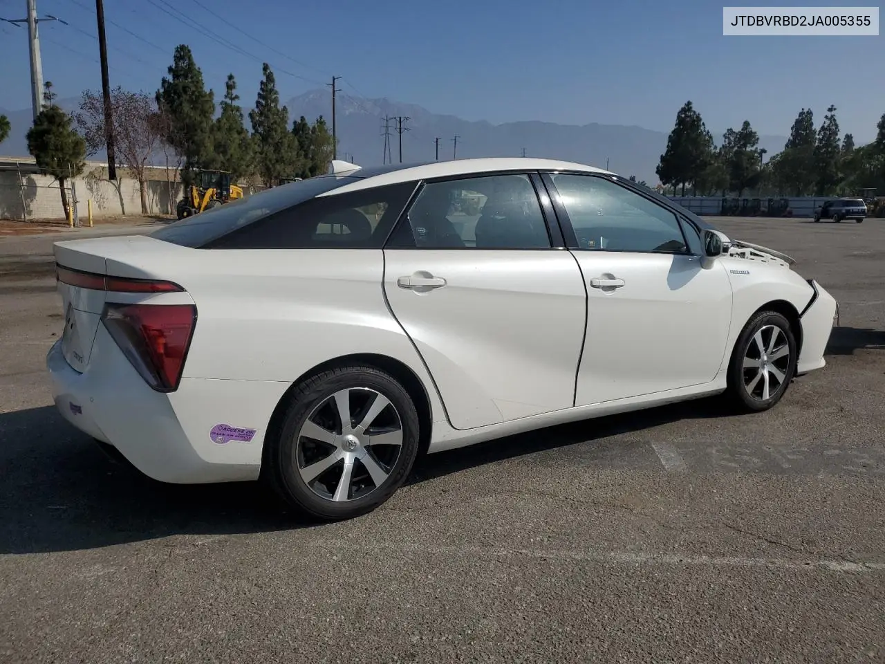 2018 Toyota Mirai VIN: JTDBVRBD2JA005355 Lot: 62415085