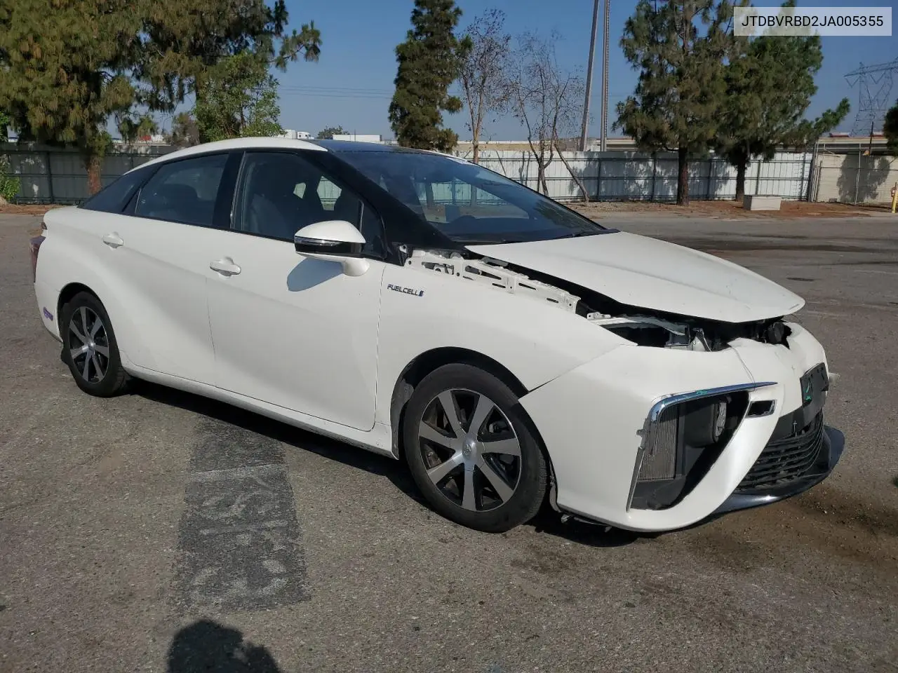 2018 Toyota Mirai VIN: JTDBVRBD2JA005355 Lot: 62415085