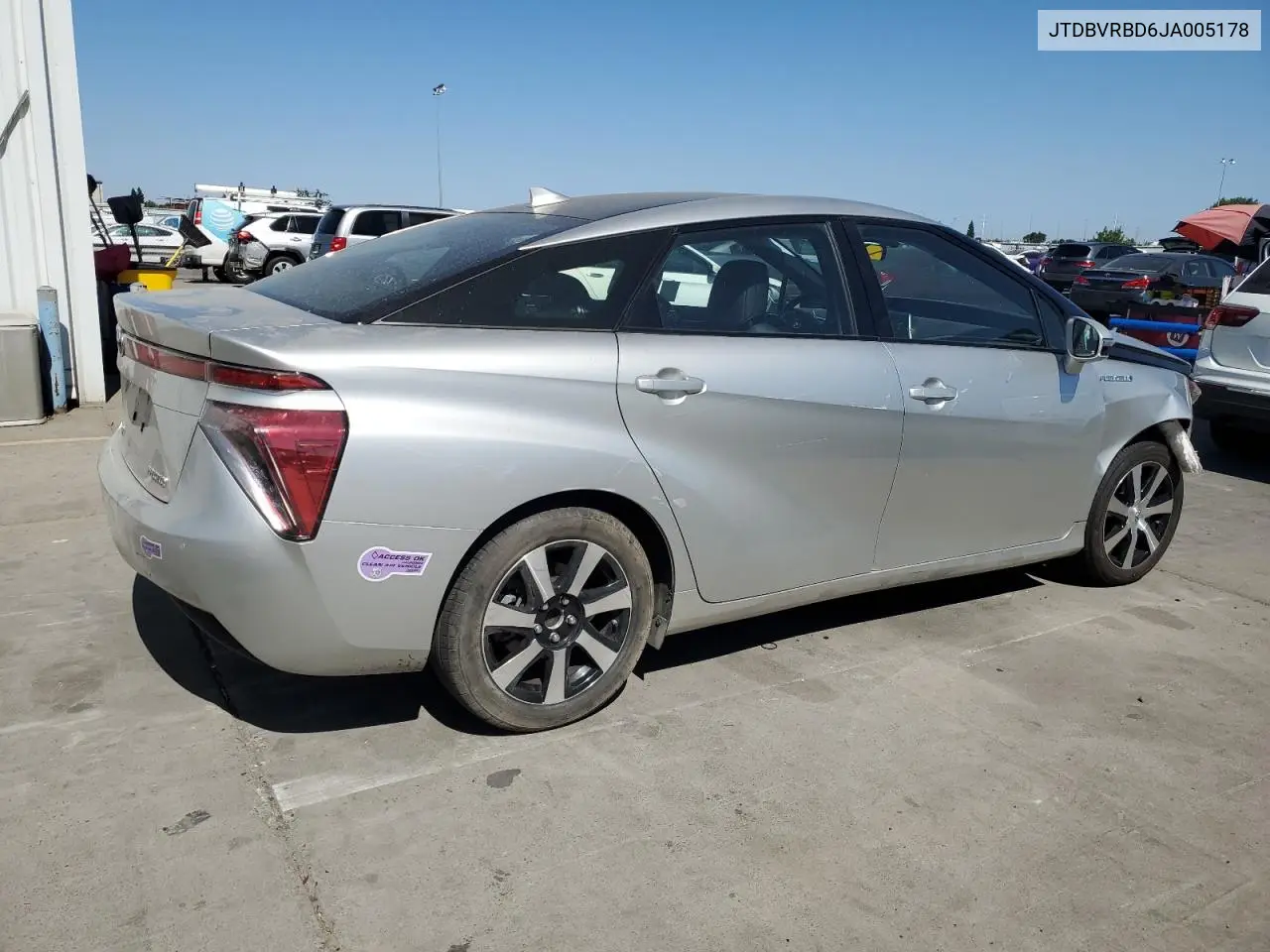 2018 Toyota Mirai VIN: JTDBVRBD6JA005178 Lot: 63644465