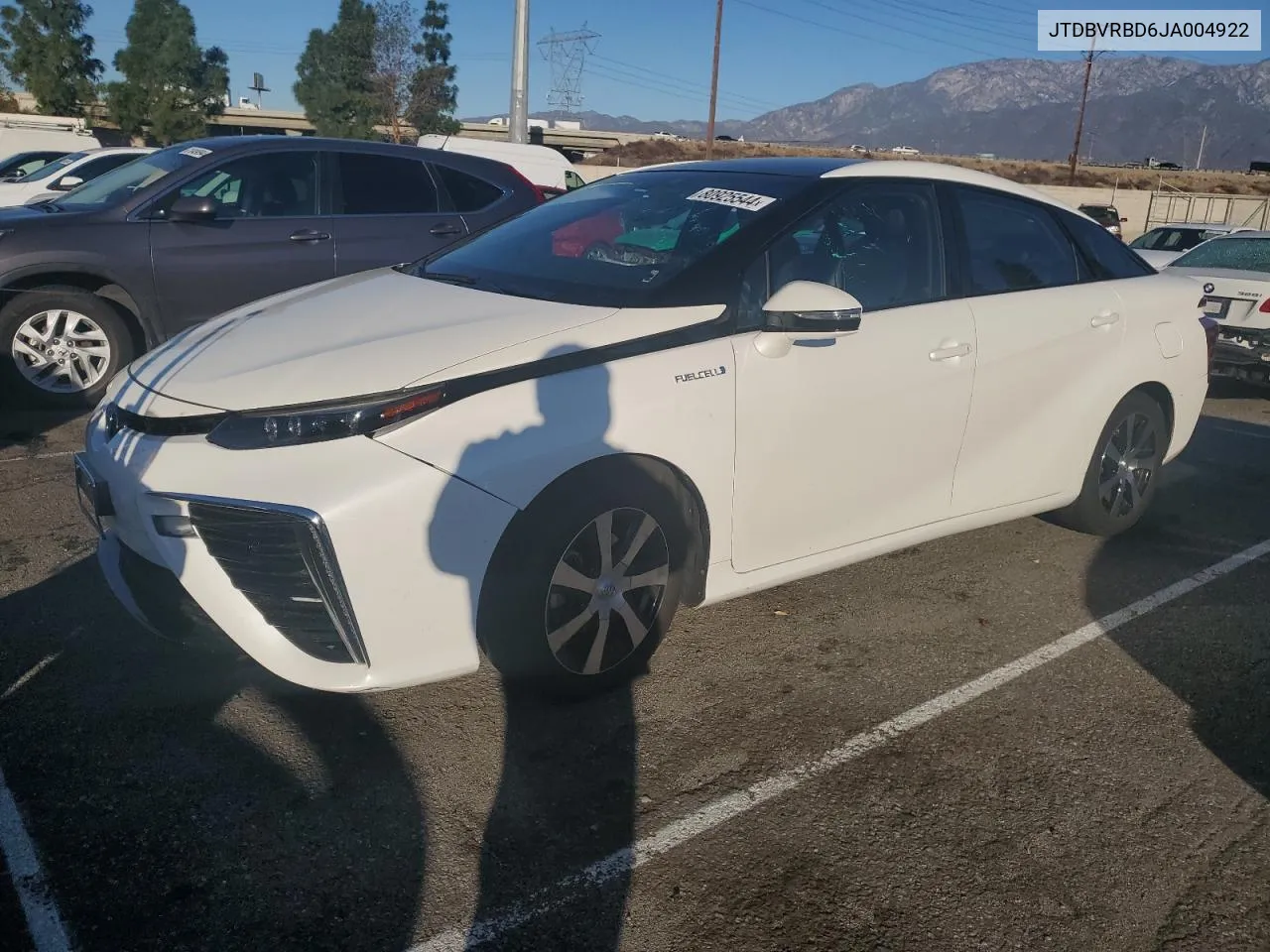 2018 Toyota Mirai VIN: JTDBVRBD6JA004922 Lot: 80925544