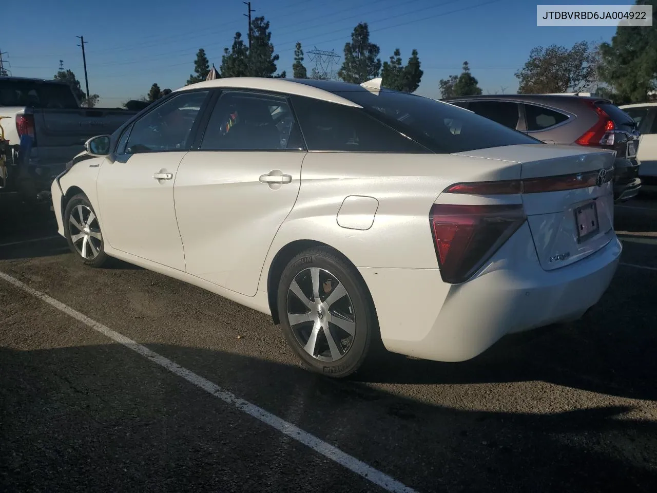 2018 Toyota Mirai VIN: JTDBVRBD6JA004922 Lot: 80925544