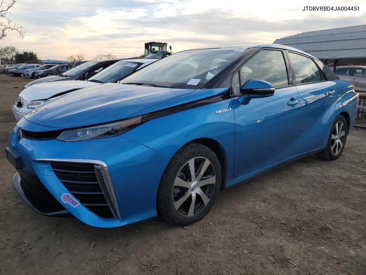 2018 Toyota Mirai VIN: JTDBVRBD4JA004451 Lot: 87551215