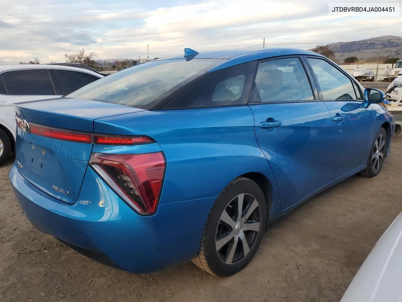 2018 Toyota Mirai VIN: JTDBVRBD4JA004451 Lot: 87551215