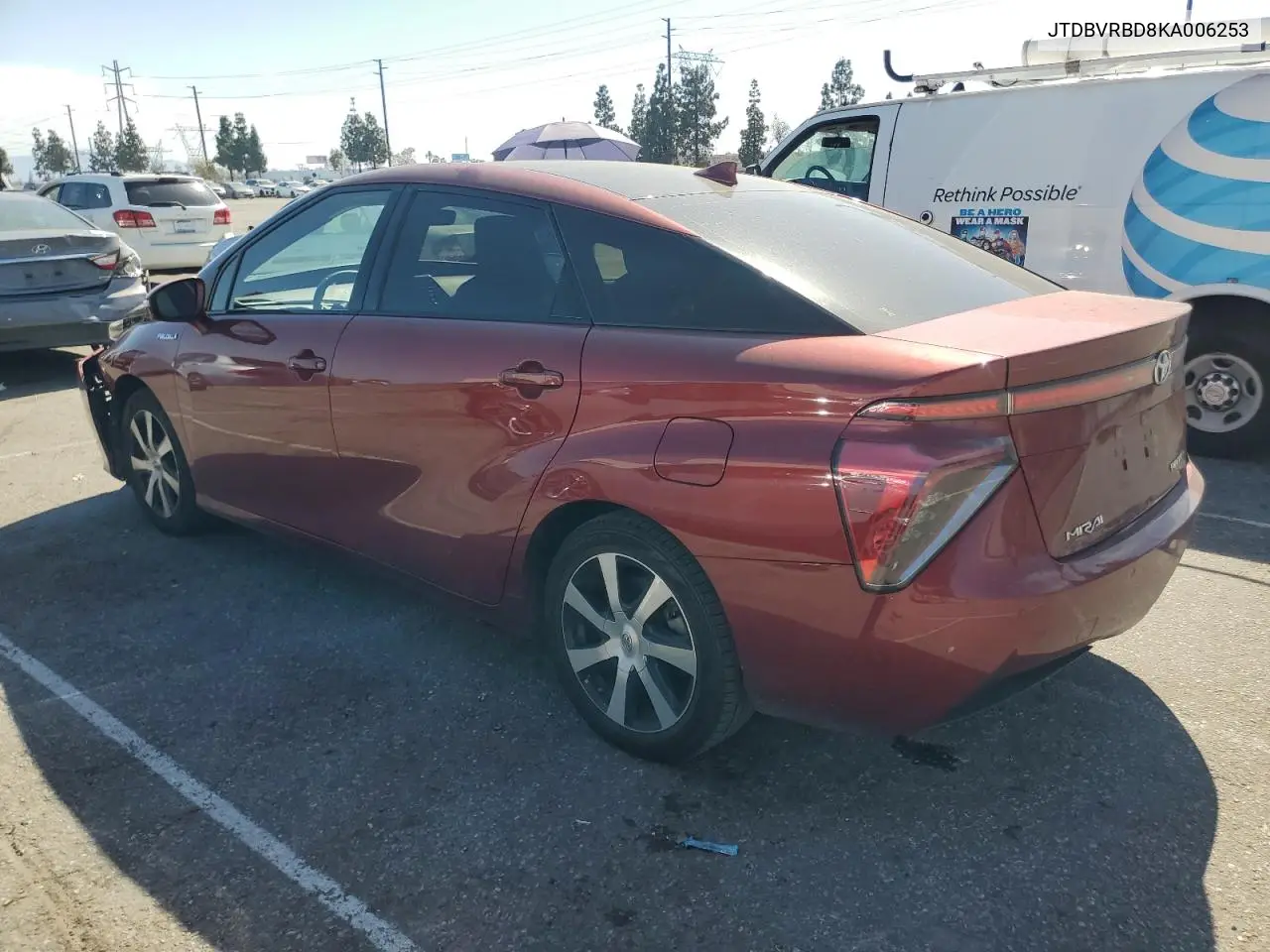 2019 Toyota Mirai VIN: JTDBVRBD8KA006253 Lot: 52727005