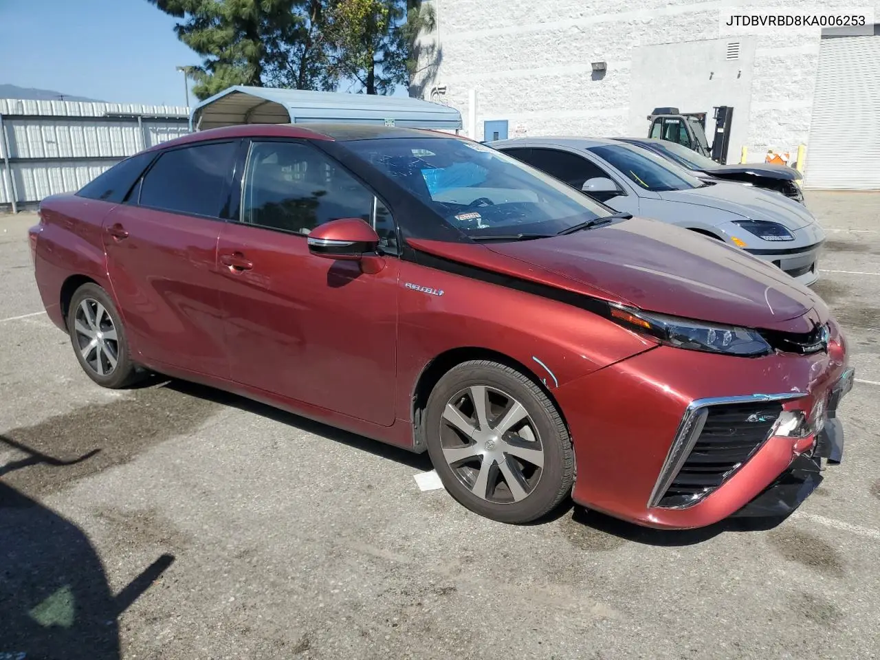 2019 Toyota Mirai VIN: JTDBVRBD8KA006253 Lot: 52727005