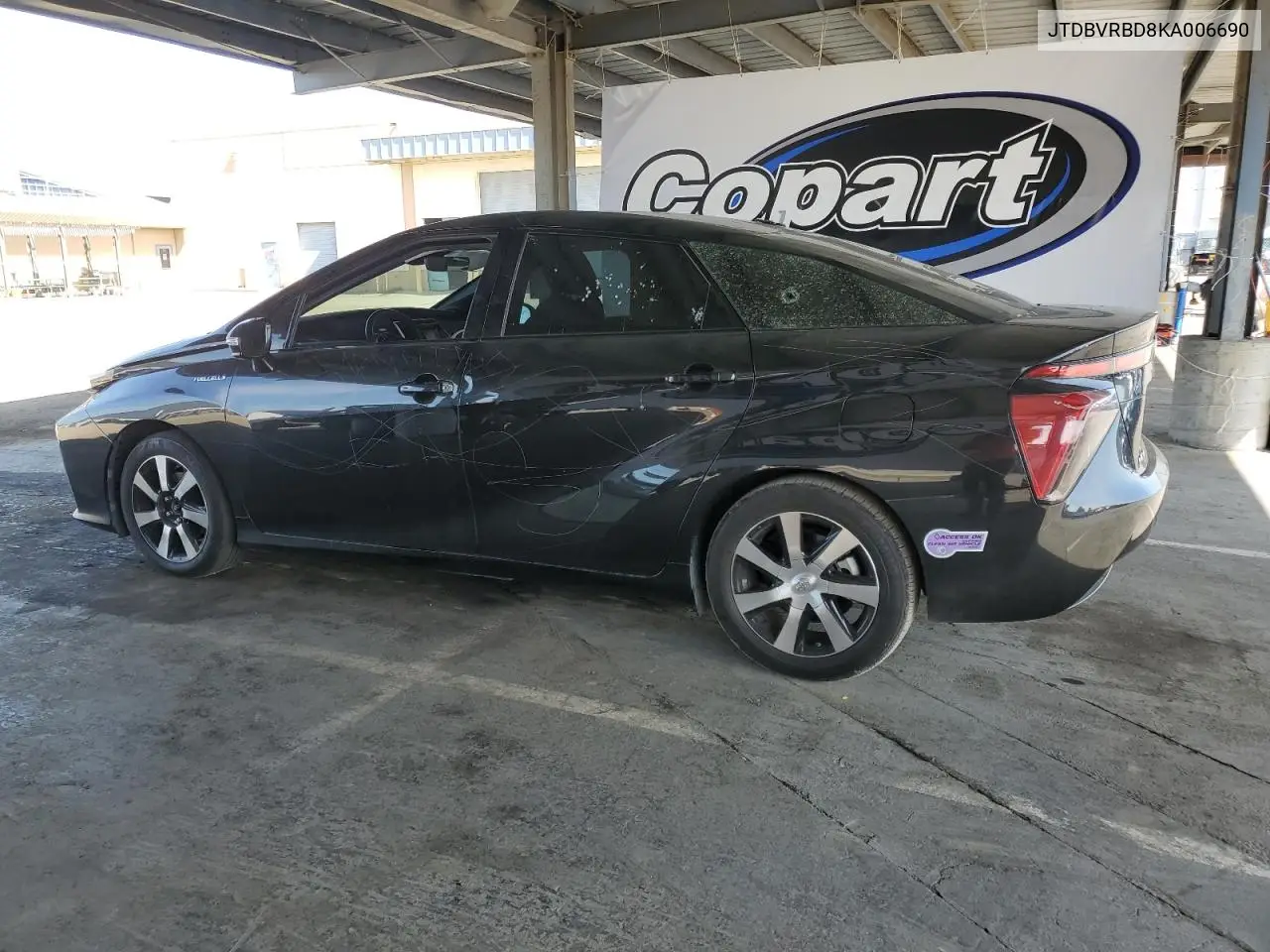 2019 Toyota Mirai VIN: JTDBVRBD8KA006690 Lot: 54625515