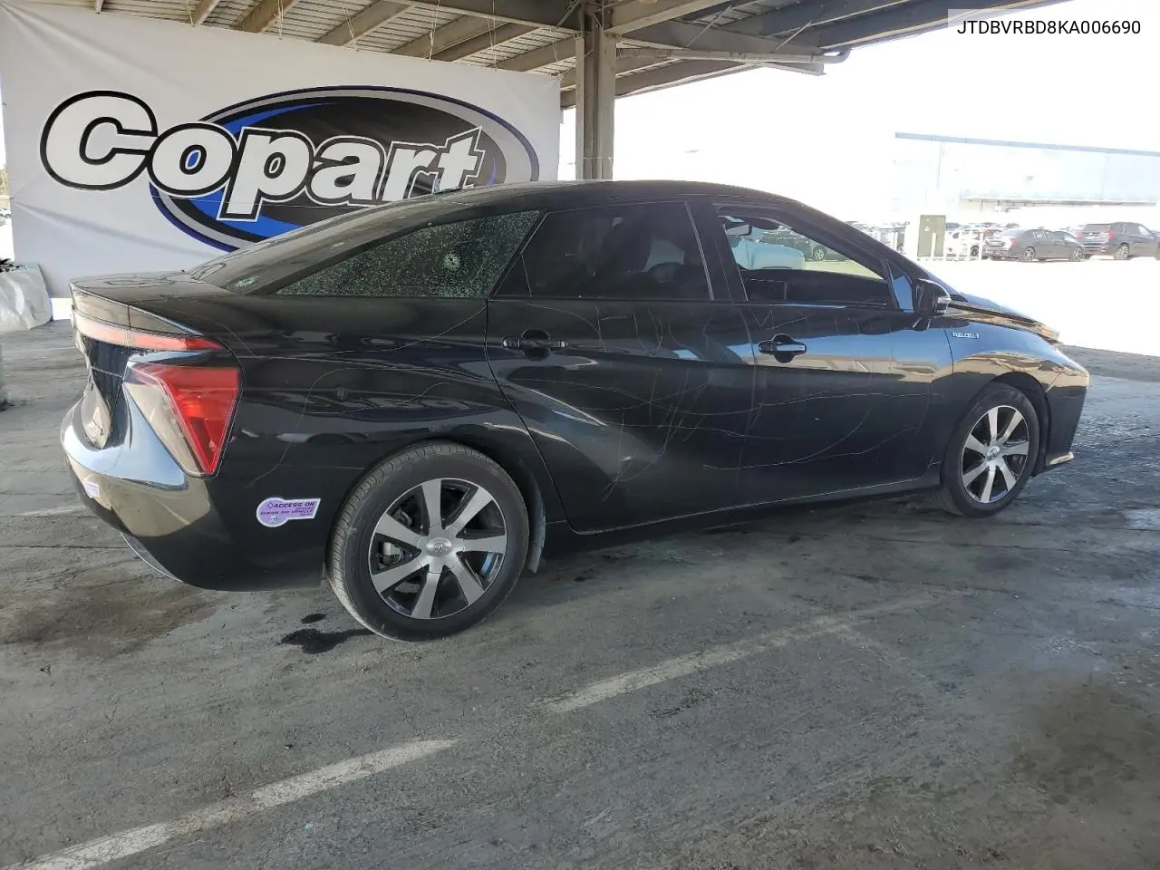2019 Toyota Mirai VIN: JTDBVRBD8KA006690 Lot: 54625515