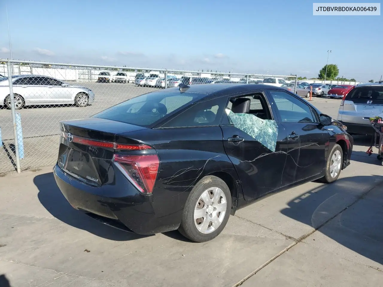 2019 Toyota Mirai VIN: JTDBVRBD0KA006439 Lot: 54751075