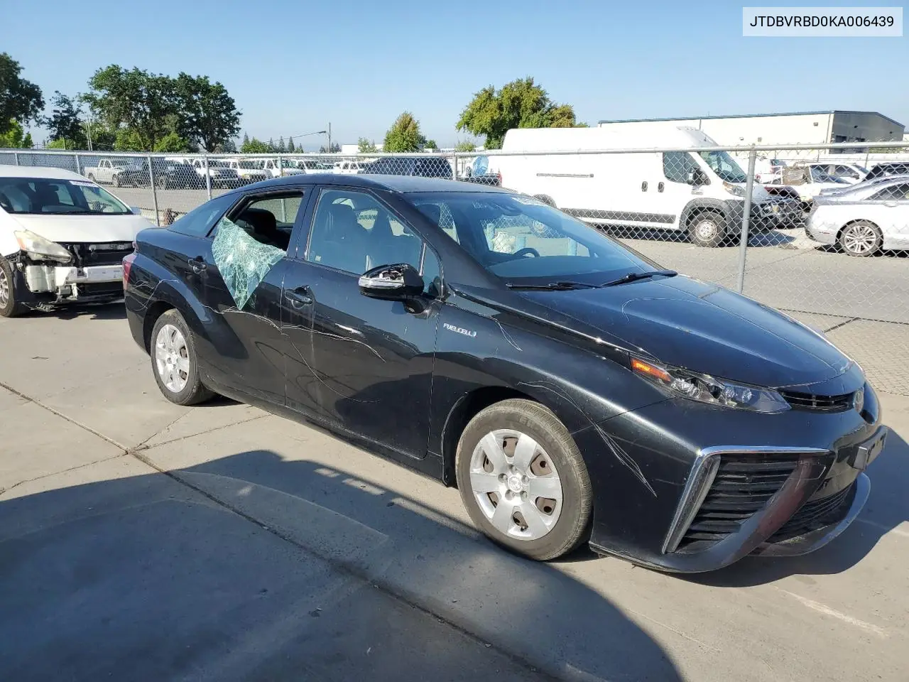 2019 Toyota Mirai VIN: JTDBVRBD0KA006439 Lot: 54751075