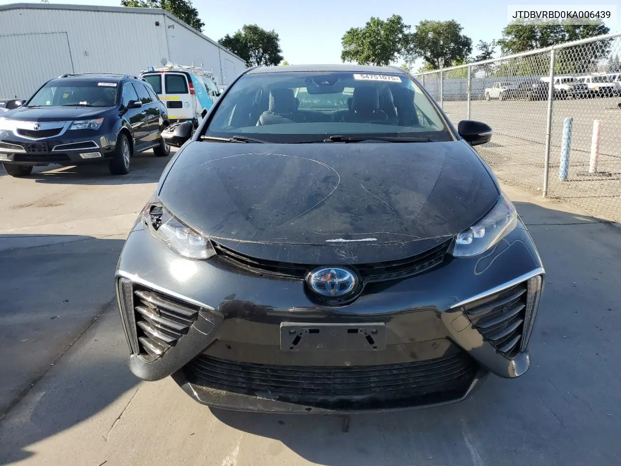 2019 Toyota Mirai VIN: JTDBVRBD0KA006439 Lot: 54751075