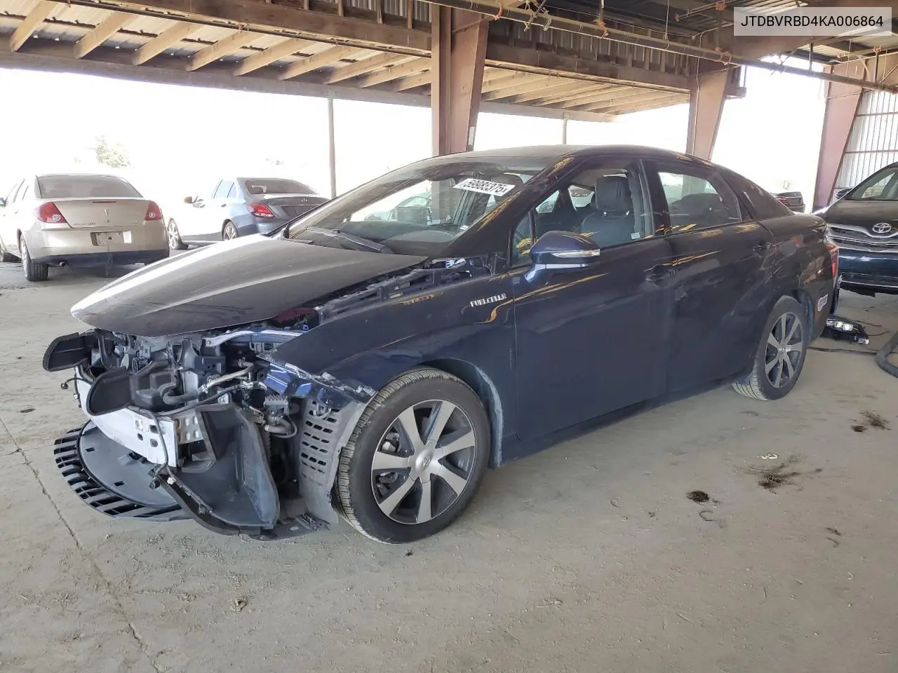 2019 Toyota Mirai VIN: JTDBVRBD4KA006864 Lot: 59985375