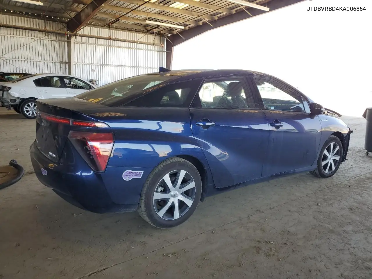 2019 Toyota Mirai VIN: JTDBVRBD4KA006864 Lot: 59985375