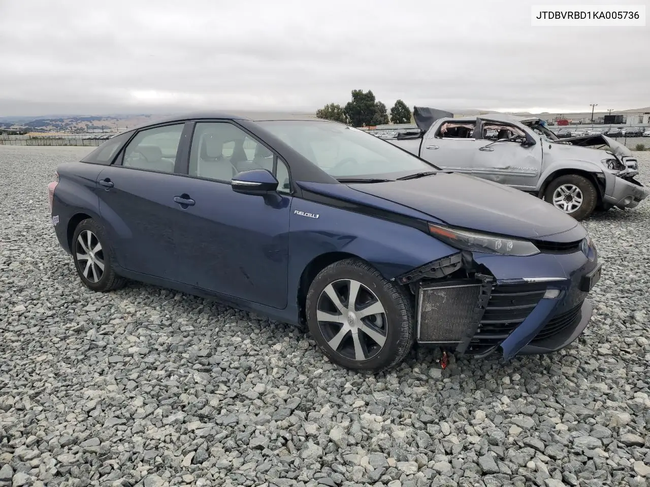 2019 Toyota Mirai VIN: JTDBVRBD1KA005736 Lot: 62396785