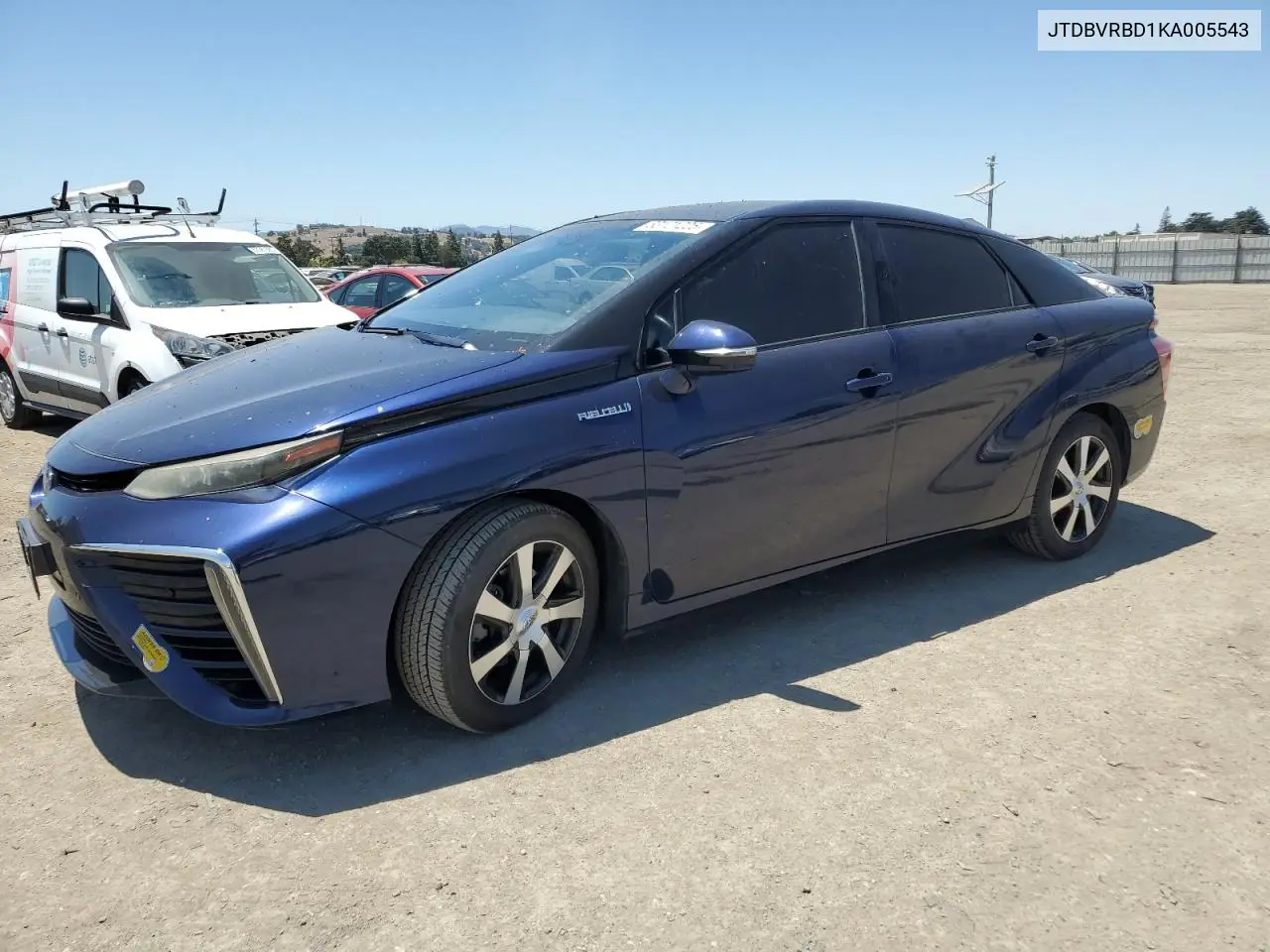 2019 Toyota Mirai VIN: JTDBVRBD1KA005543 Lot: 63121225