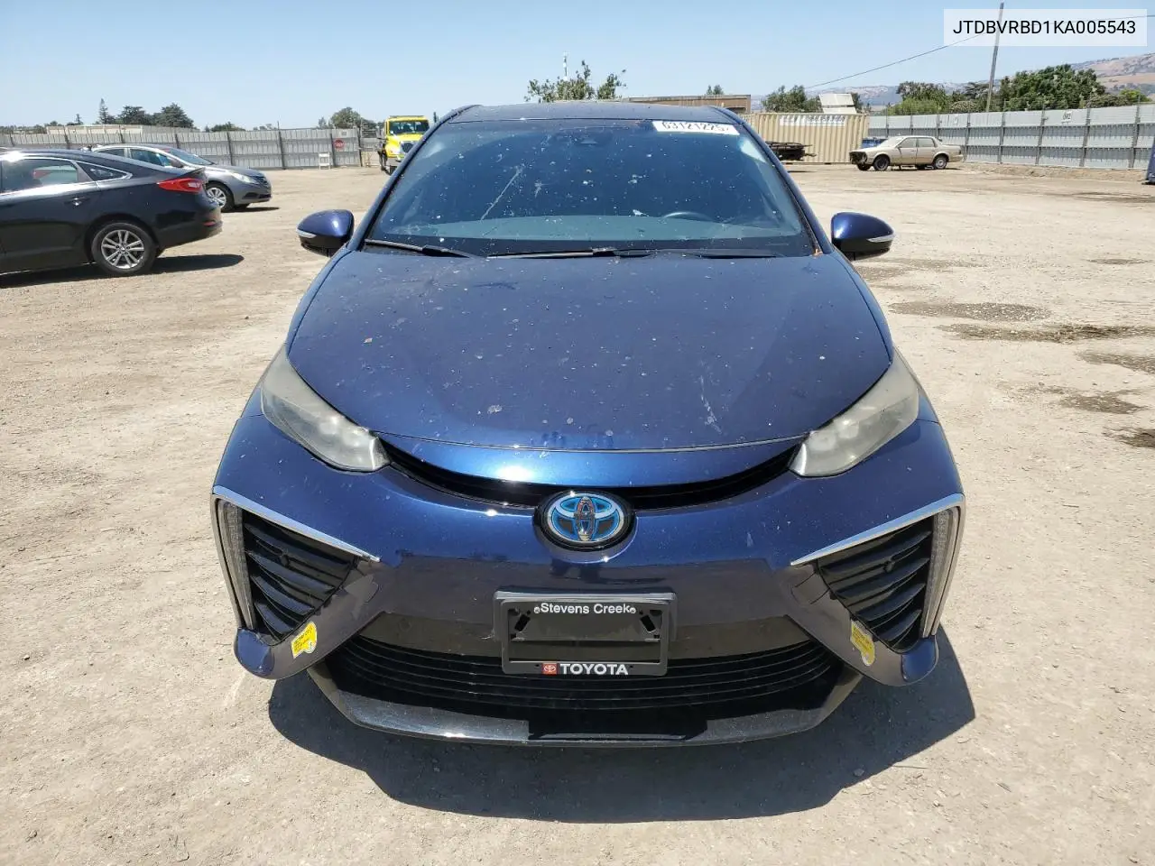 2019 Toyota Mirai VIN: JTDBVRBD1KA005543 Lot: 63121225