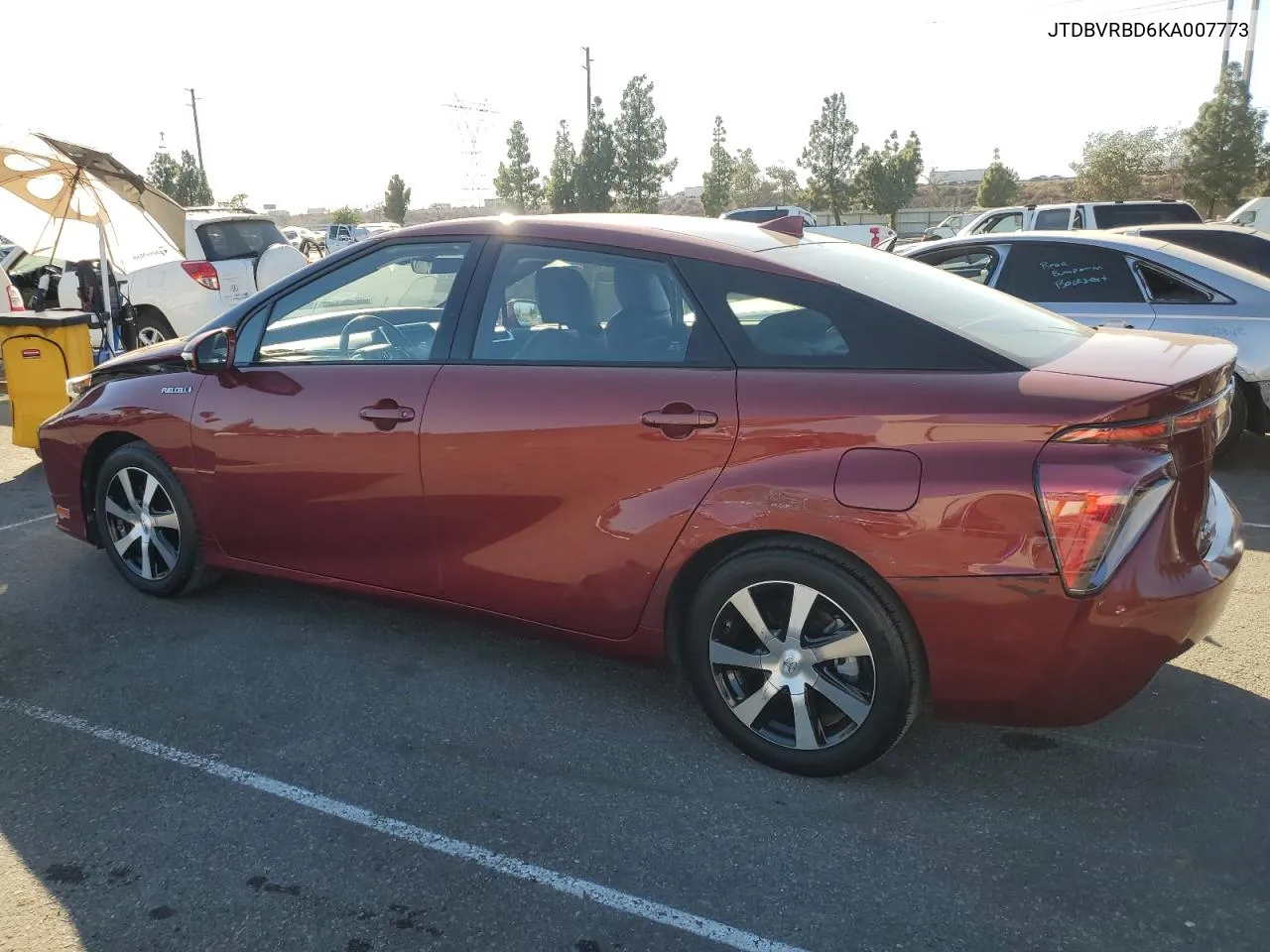 2019 Toyota Mirai VIN: JTDBVRBD6KA007773 Lot: 77358334