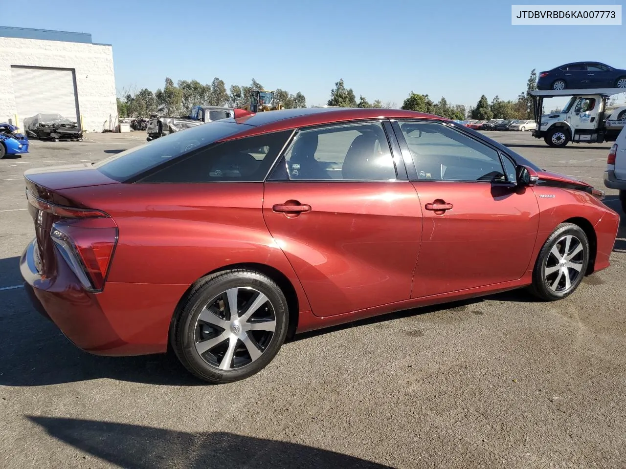 2019 Toyota Mirai VIN: JTDBVRBD6KA007773 Lot: 77358334