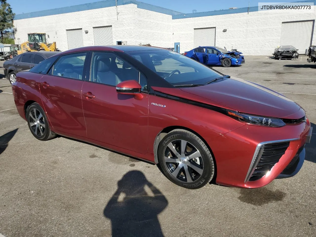 2019 Toyota Mirai VIN: JTDBVRBD6KA007773 Lot: 77358334