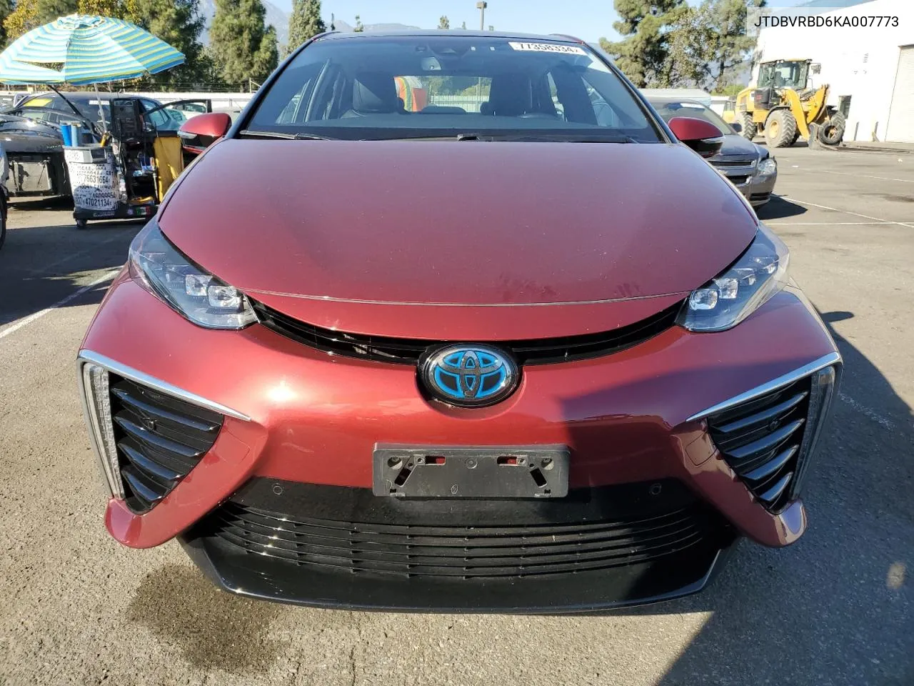 2019 Toyota Mirai VIN: JTDBVRBD6KA007773 Lot: 77358334
