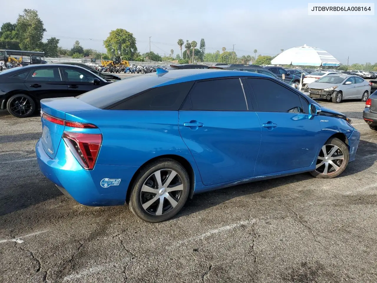 2020 Toyota Mirai VIN: JTDBVRBD6LA008164 Lot: 62593465