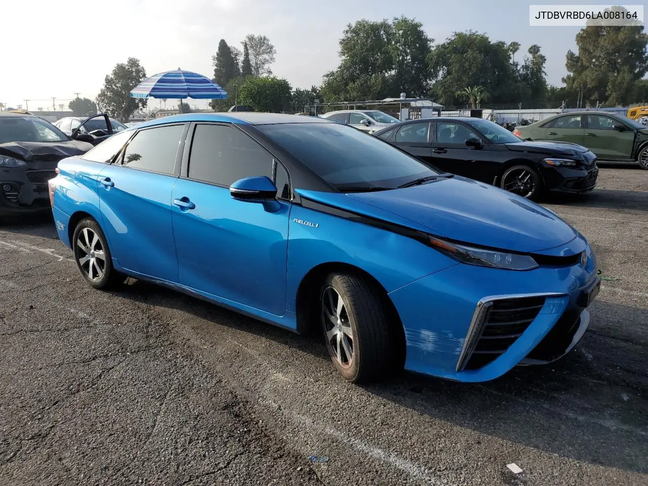 2020 Toyota Mirai VIN: JTDBVRBD6LA008164 Lot: 62593465