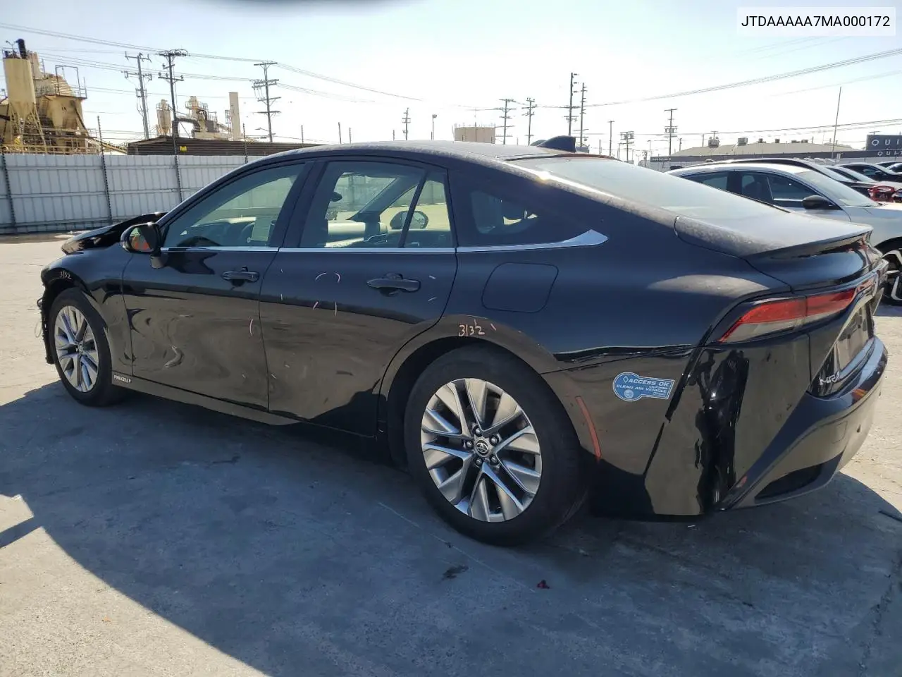2021 Toyota Mirai Xle VIN: JTDAAAAA7MA000172 Lot: 46447985
