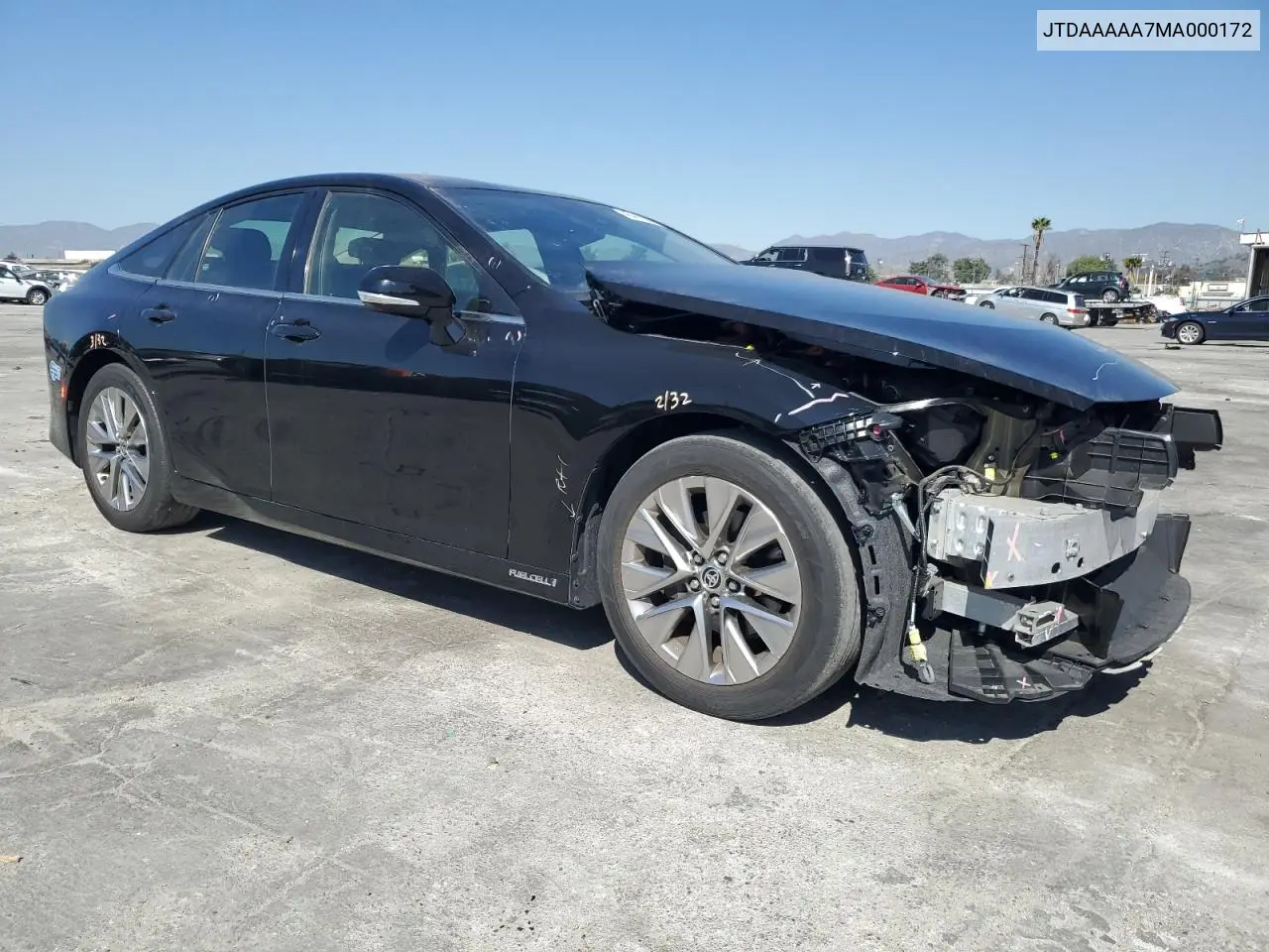 2021 Toyota Mirai Xle VIN: JTDAAAAA7MA000172 Lot: 46447985