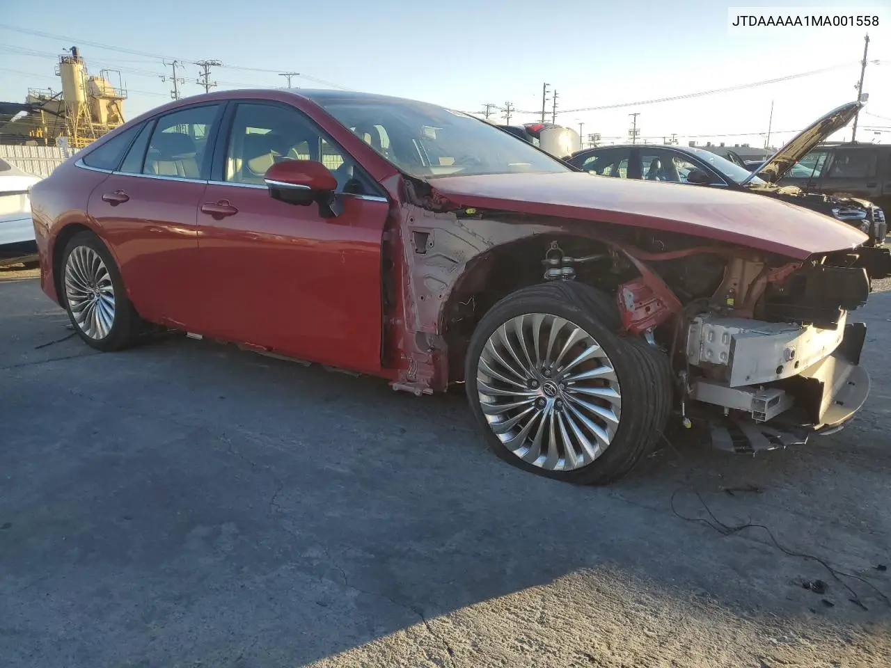 2021 Toyota Mirai Xle VIN: JTDAAAAA1MA001558 Lot: 46809185