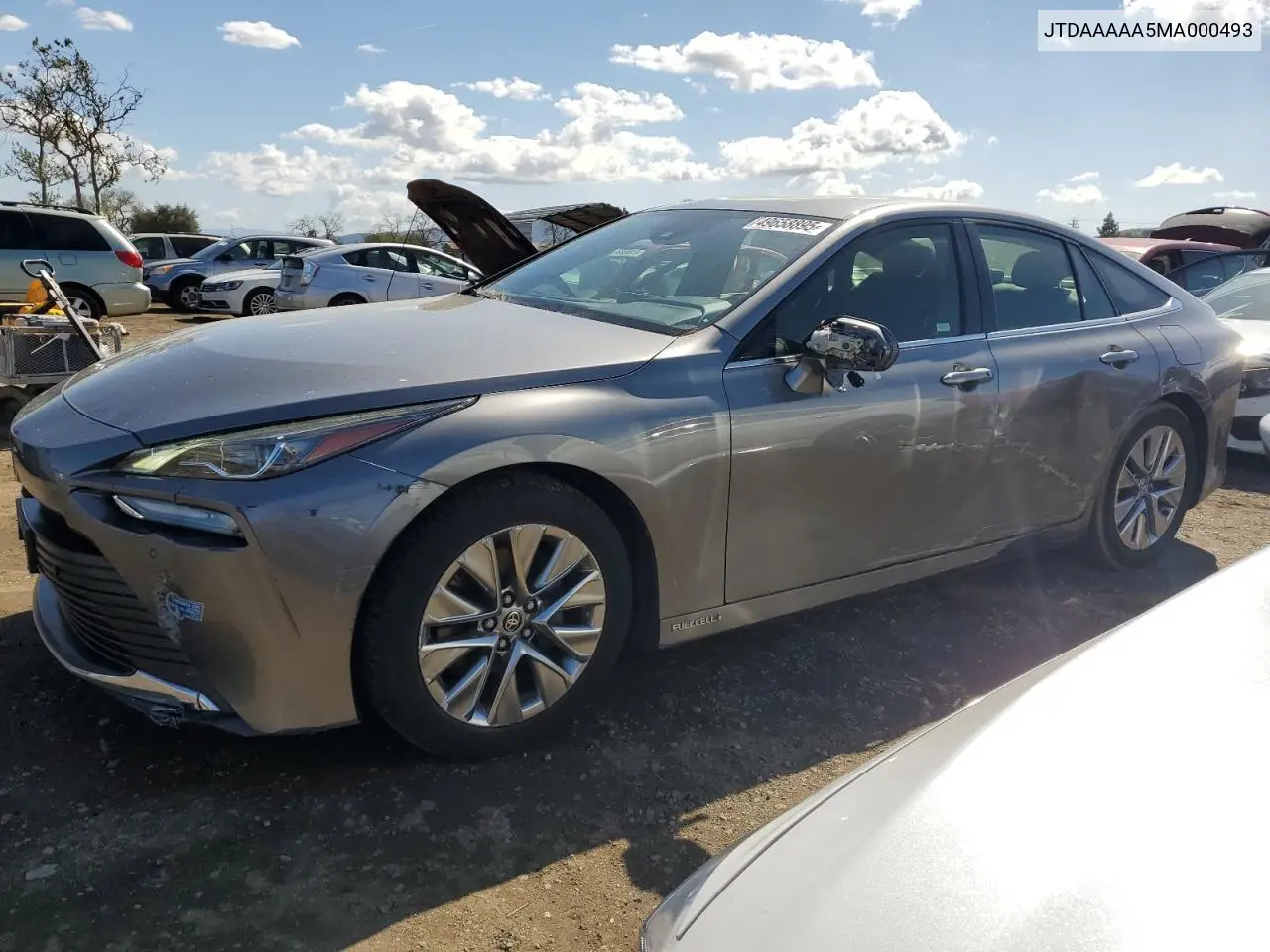 2021 Toyota Mirai Xle VIN: JTDAAAAA5MA000493 Lot: 49658895