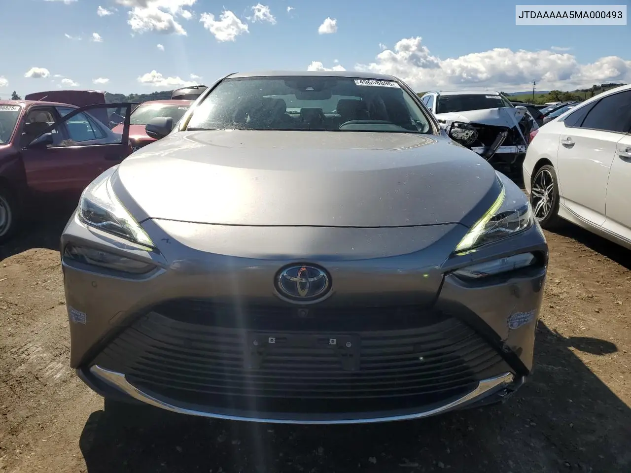 2021 Toyota Mirai Xle VIN: JTDAAAAA5MA000493 Lot: 49658895