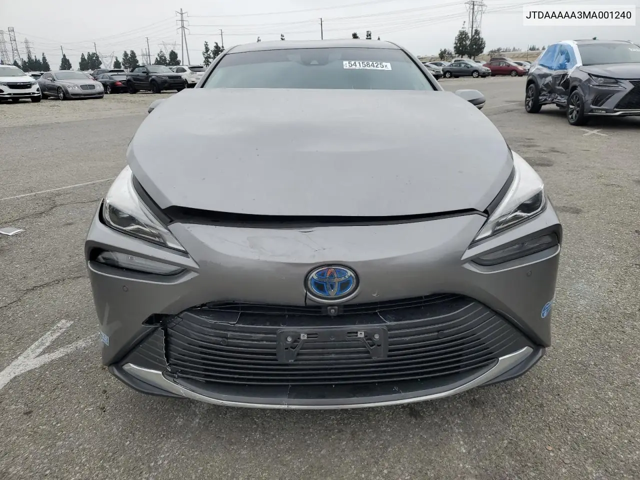2021 Toyota Mirai Xle VIN: JTDAAAAA3MA001240 Lot: 54158425