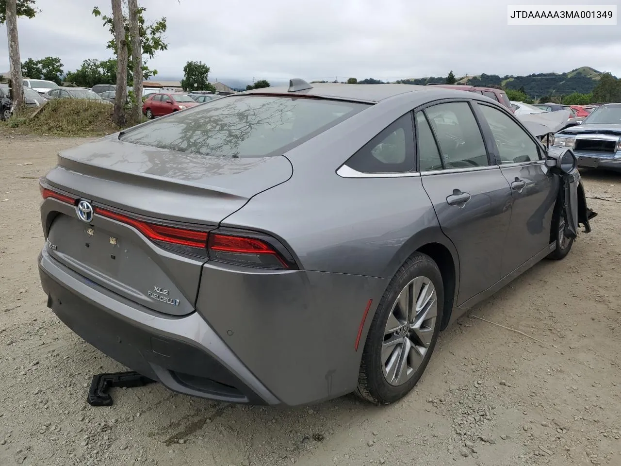 2021 Toyota Mirai Xle VIN: JTDAAAAA3MA001349 Lot: 55235144