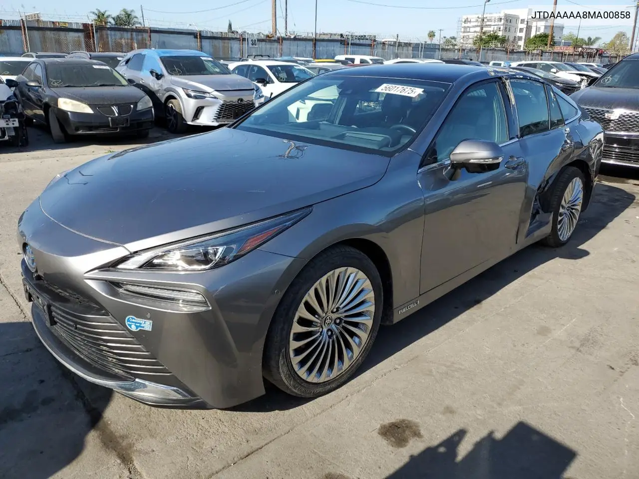 2021 Toyota Mirai Xle VIN: JTDAAAAA8MA00858 Lot: 56017675