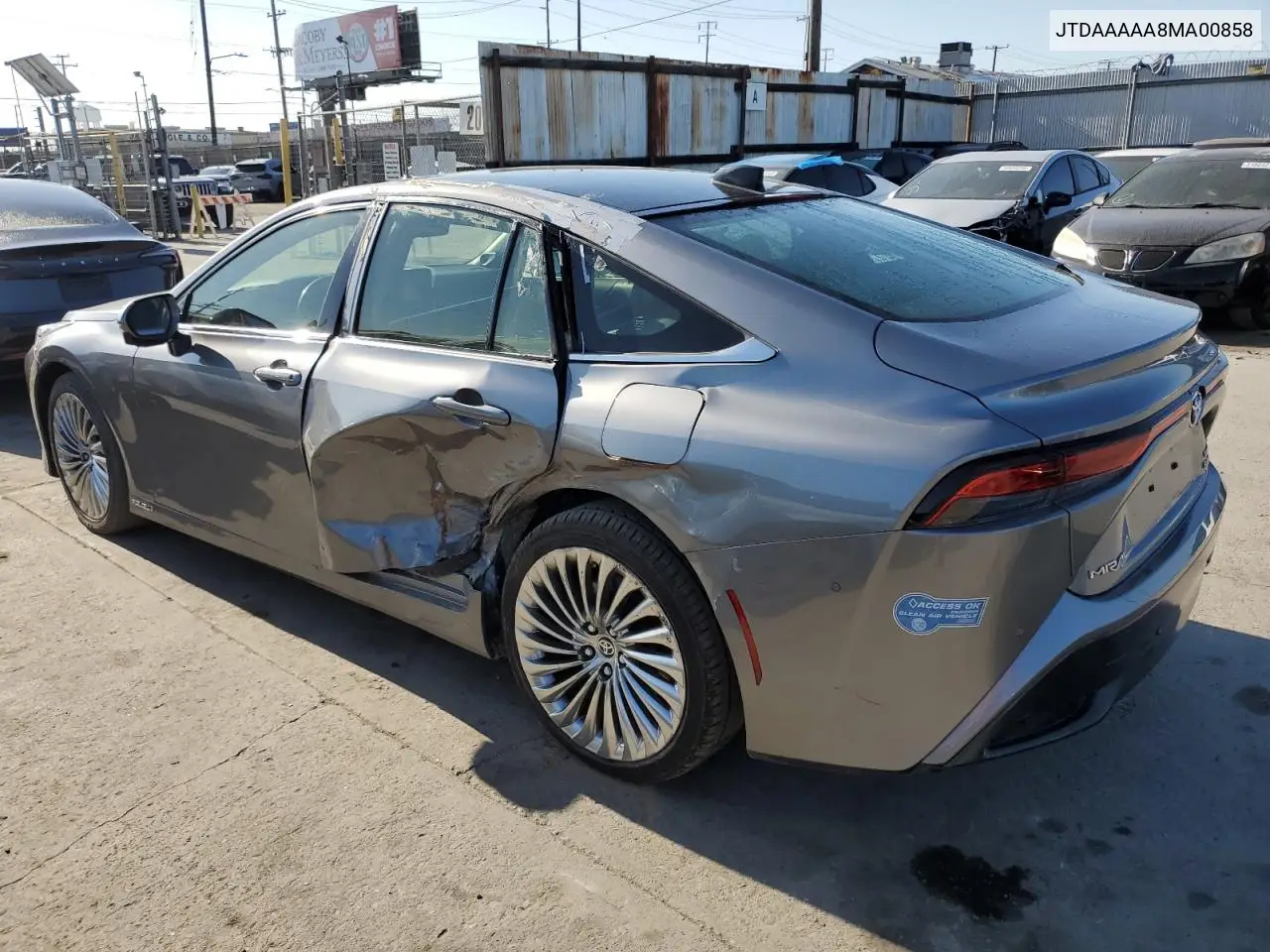 2021 Toyota Mirai Xle VIN: JTDAAAAA8MA00858 Lot: 56017675