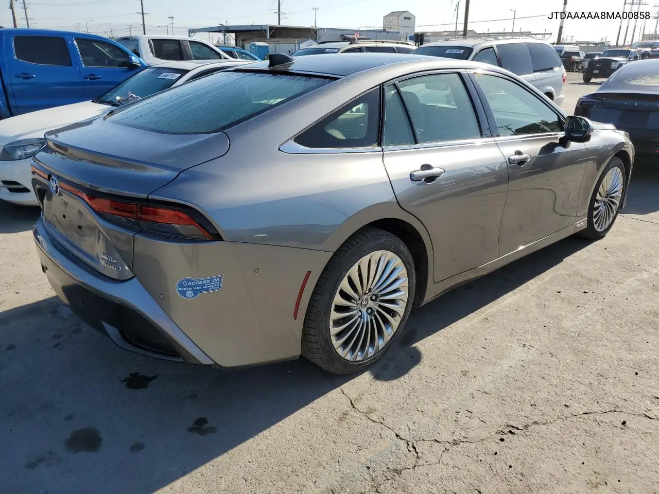 2021 Toyota Mirai Xle VIN: JTDAAAAA8MA00858 Lot: 56017675