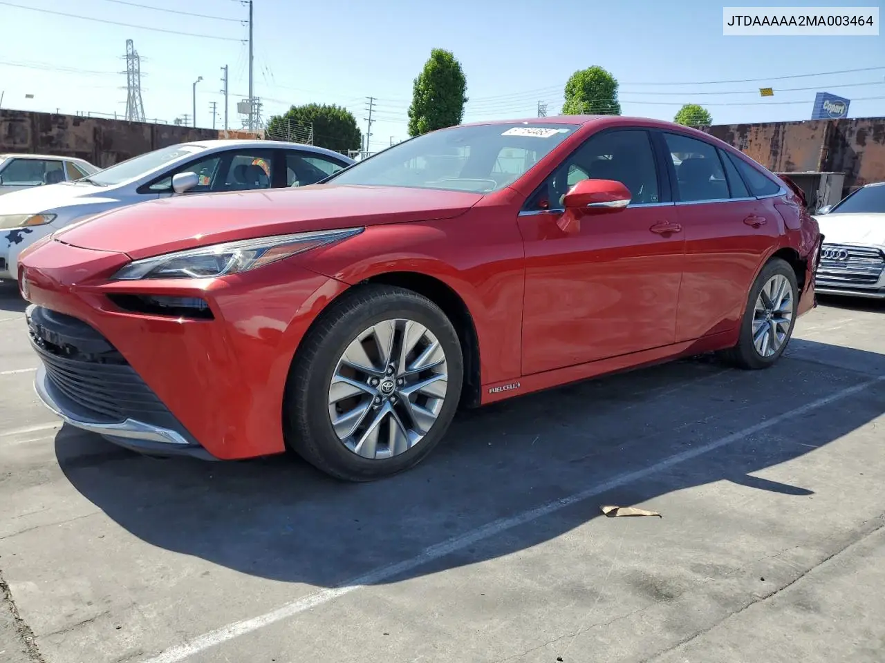 2021 Toyota Mirai Xle VIN: JTDAAAAA2MA003464 Lot: 57154465