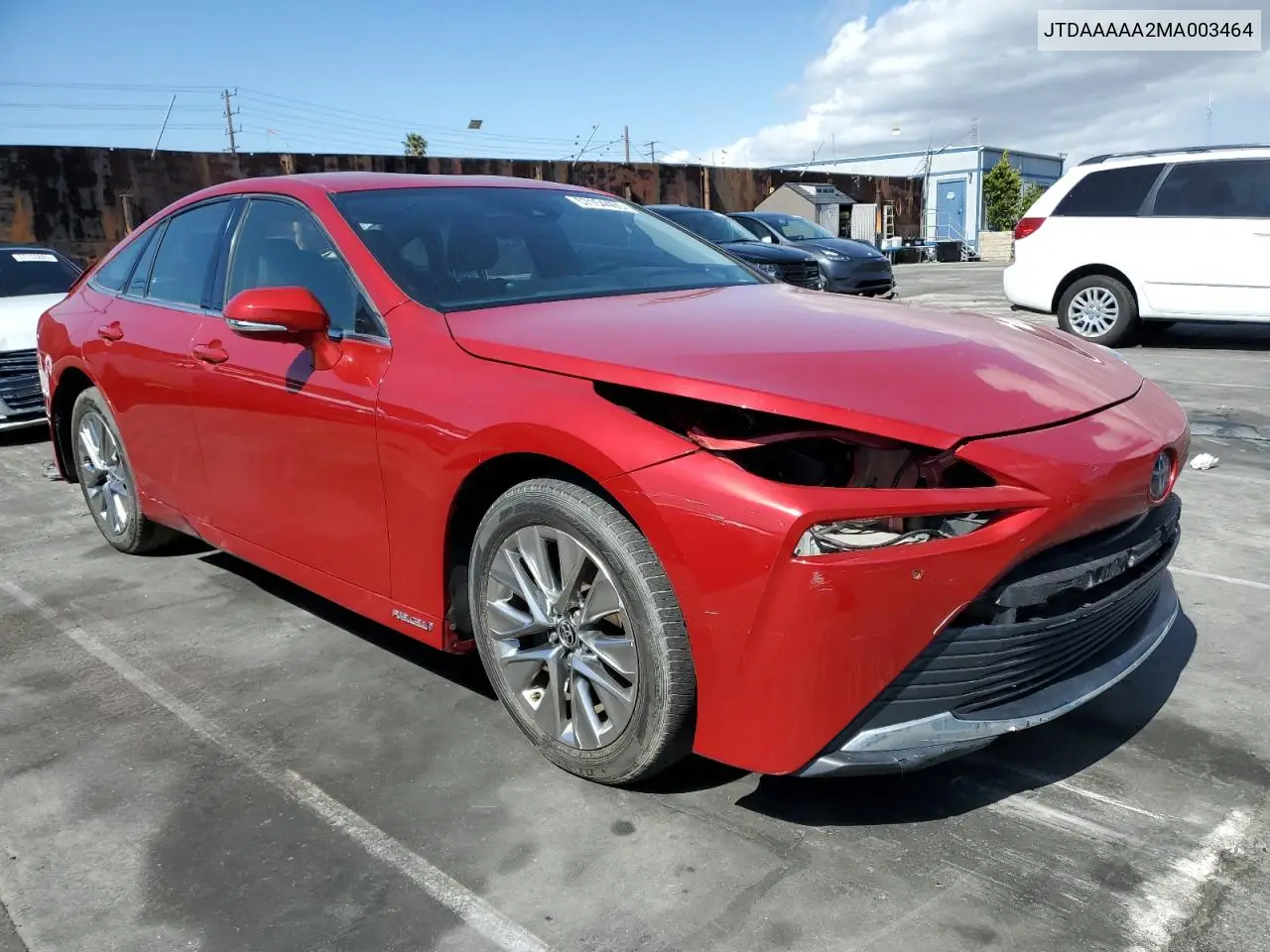 2021 Toyota Mirai Xle VIN: JTDAAAAA2MA003464 Lot: 57154465