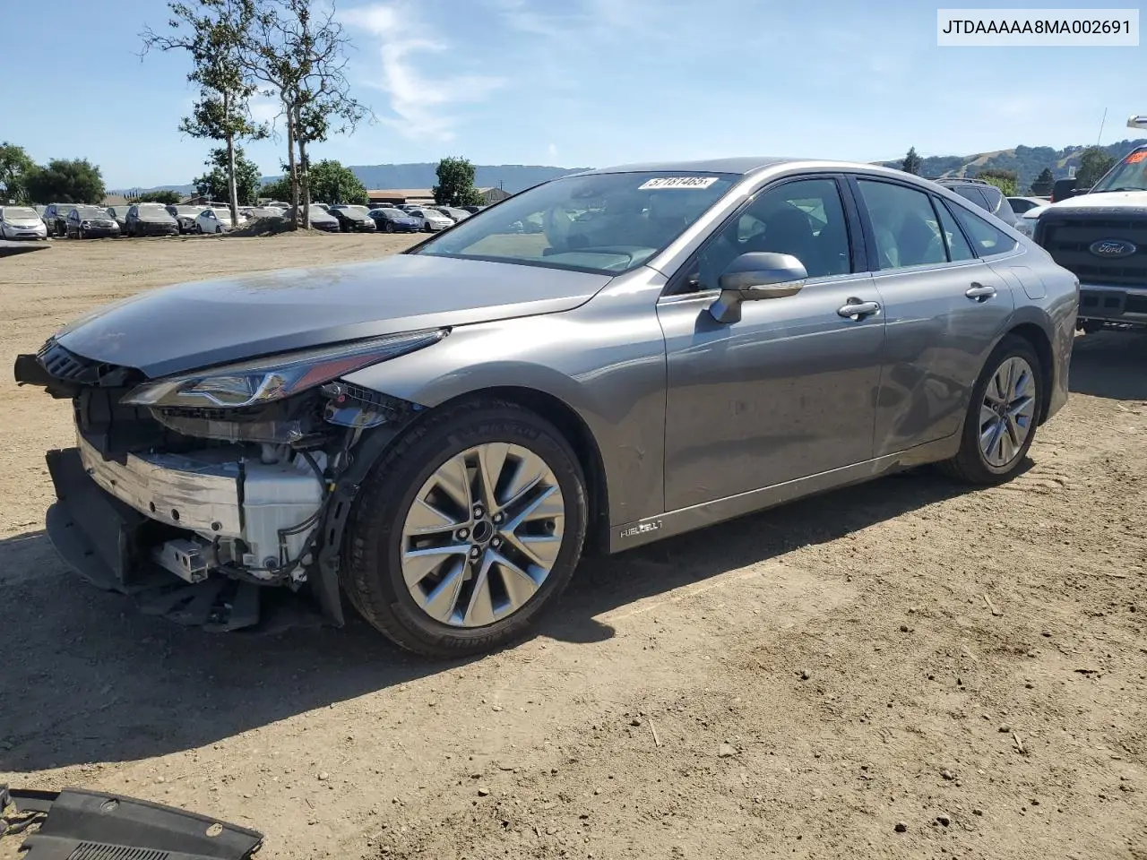 2021 Toyota Mirai Xle VIN: JTDAAAAA8MA002691 Lot: 57181465
