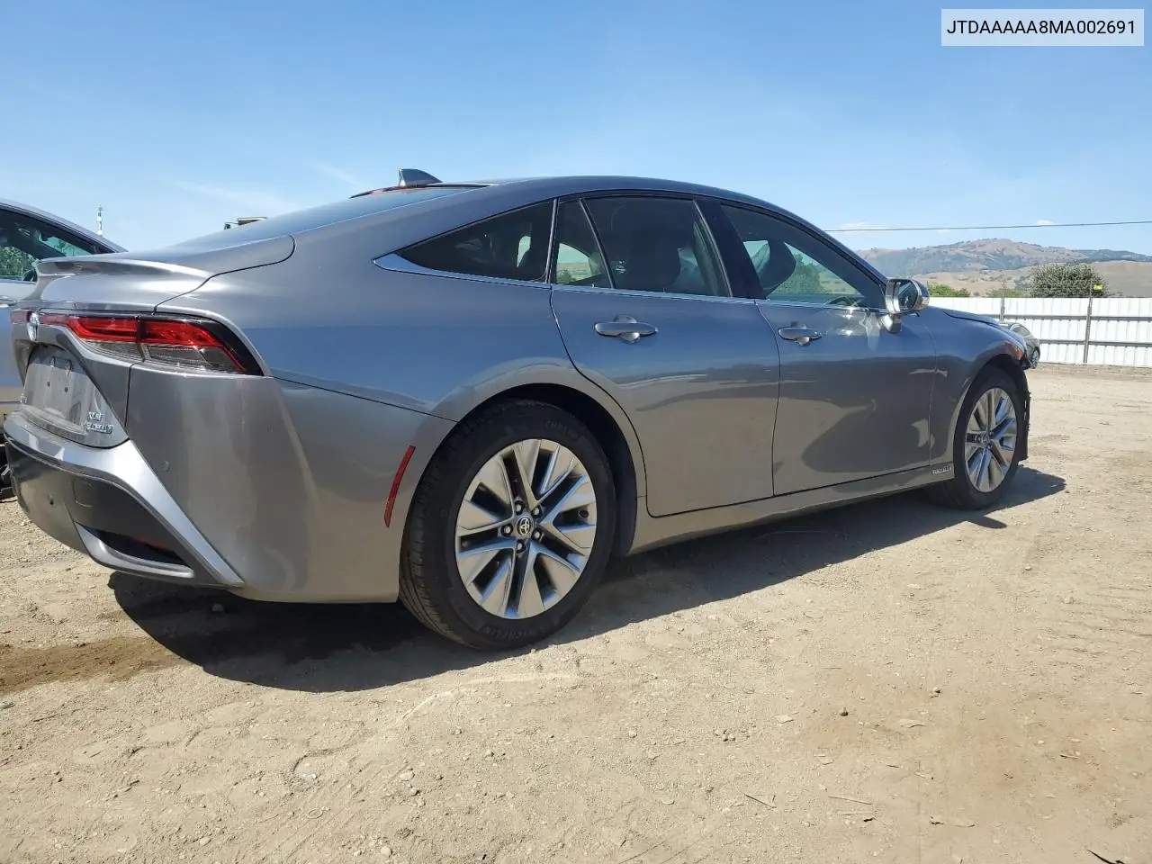 2021 Toyota Mirai Xle VIN: JTDAAAAA8MA002691 Lot: 57181465