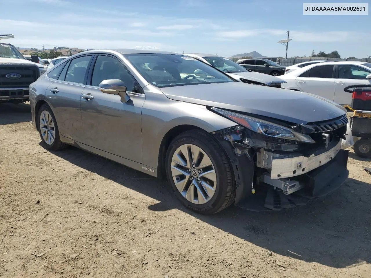 2021 Toyota Mirai Xle VIN: JTDAAAAA8MA002691 Lot: 57181465