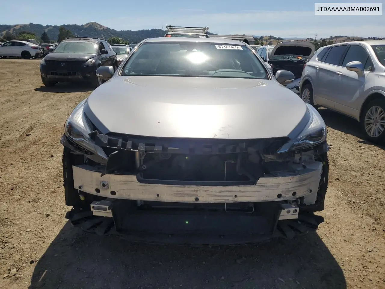 2021 Toyota Mirai Xle VIN: JTDAAAAA8MA002691 Lot: 57181465